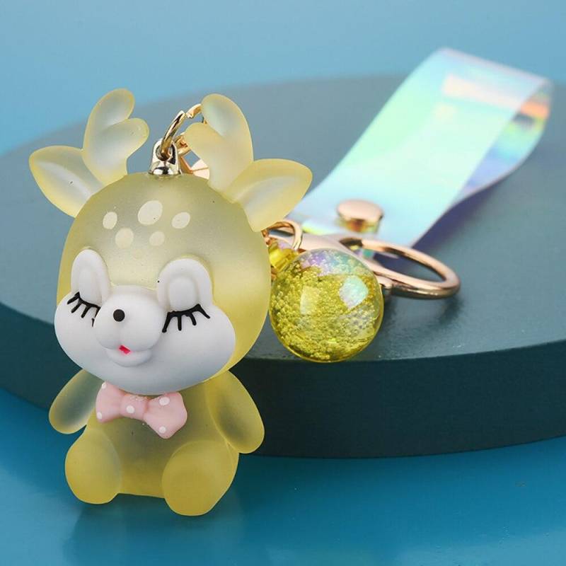 Kreative Nette Sika Deer Taschenlampe Schlüsselbund Frauen Tier Elch Schlüssel Kette Lanyard Led Auto Schlüssel Ring Halter Tasche Charme Anhänger geschenk gelb von Joom DACH