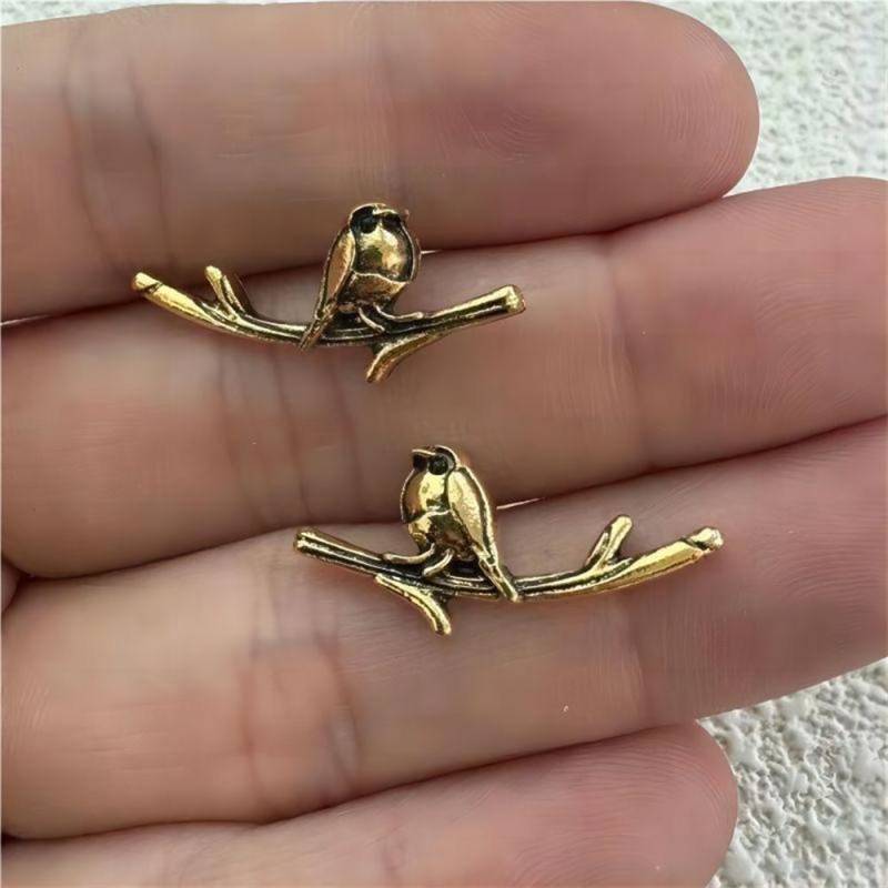 Kreative Niedliche Fliegende Vogel Ohrstecker Mode Bunte Malerei Öl Tier Vogel Ohrringe Frauen Ehering Ornamente gold von Joom DACH