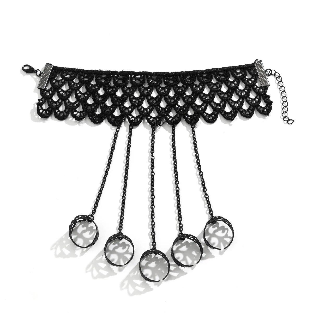 Kreative Vintage Schwarz Spitze Finger Handgelenk Kette Ringe Armbänder Für Frauen Metall Verbinden Hand Harness Armreifen Punk Schmuck schwarz Kreative Vintage Schwarz Spitze Finger Handgelenk Kette Ringe Armbänder Für Frauen Metall Verbinden Hand Harness Armreifen Punk Schmuck schwarz von Joom DACH