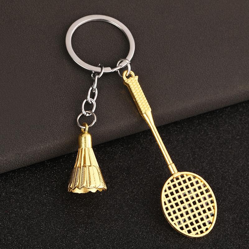 Kreativer Badminton Schläger Anhänger Schlüsselanhänger Für Männer Frauen Schlüsselanhänger Autoschlüsselhalter Handtaschenzubehör Geburtstagsgeschenke gold von Joom DACH