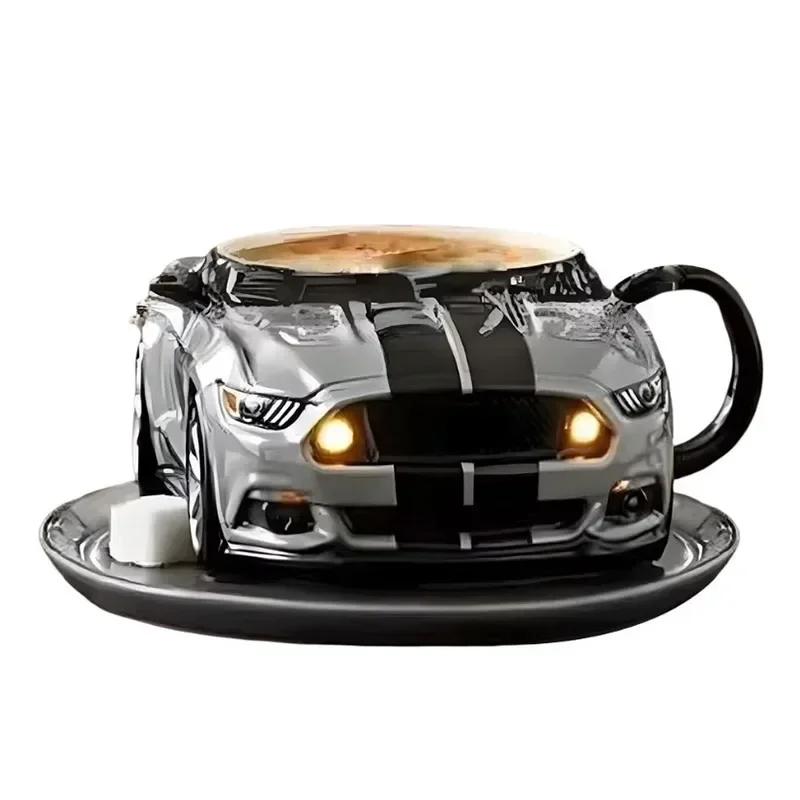 Kreativer Kaffeebecher in Autoform, Edelstahl, langlebig, handgefertigt, Autobecher, origineller Wasserbecher fürs Büro, einzigartige Autogeschenke 150ml von Joom DACH