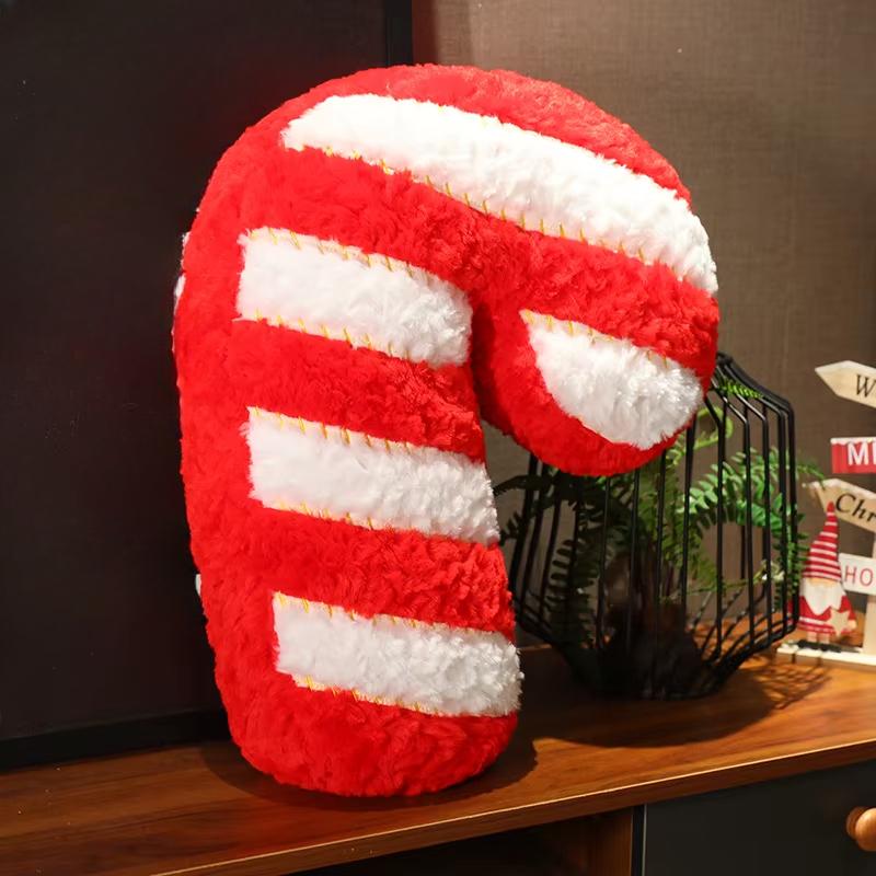 Kreatives Weihnachtsmann-Elch-Weihnachtsbaum-Plüschtier-Dekoration für das Sofa, Dekokissen, süßes Neujahrsgeschenk für Kinder, Puppe, Dekokissen von Joom DACH