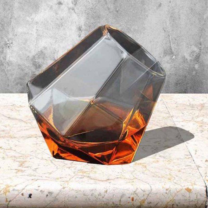 Kreatives rundes Mund-transparentes Glas-Whisky-Glas-Bar-Bierglas von Joom DACH
