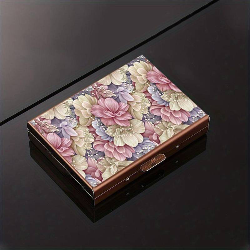 Kreditkartenetui für Damen und Herren, RFID-Kartenetui, hartes Kreditkartenetui, RFID-Blocker-Kartenetui, Sicherheitsbrieftaschen für Damen und Herren 10 cards kaffeebraun von Joom DACH