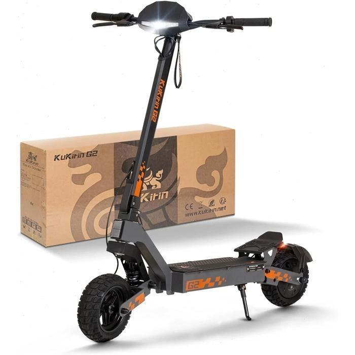 KuKirin G2 - Scooter électrique - Batterie 48V 15 Ah - Moteur 1200 W - Max 45 km/h - Autonomie de 55 km - pouces 10 von Joom DACH