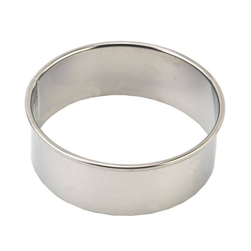 Kuchen- und Keksform-Set aus Edelstahl: Runder Mousse-Ring, Knödelausstecher, Donutform zum Backen von Joom DACH