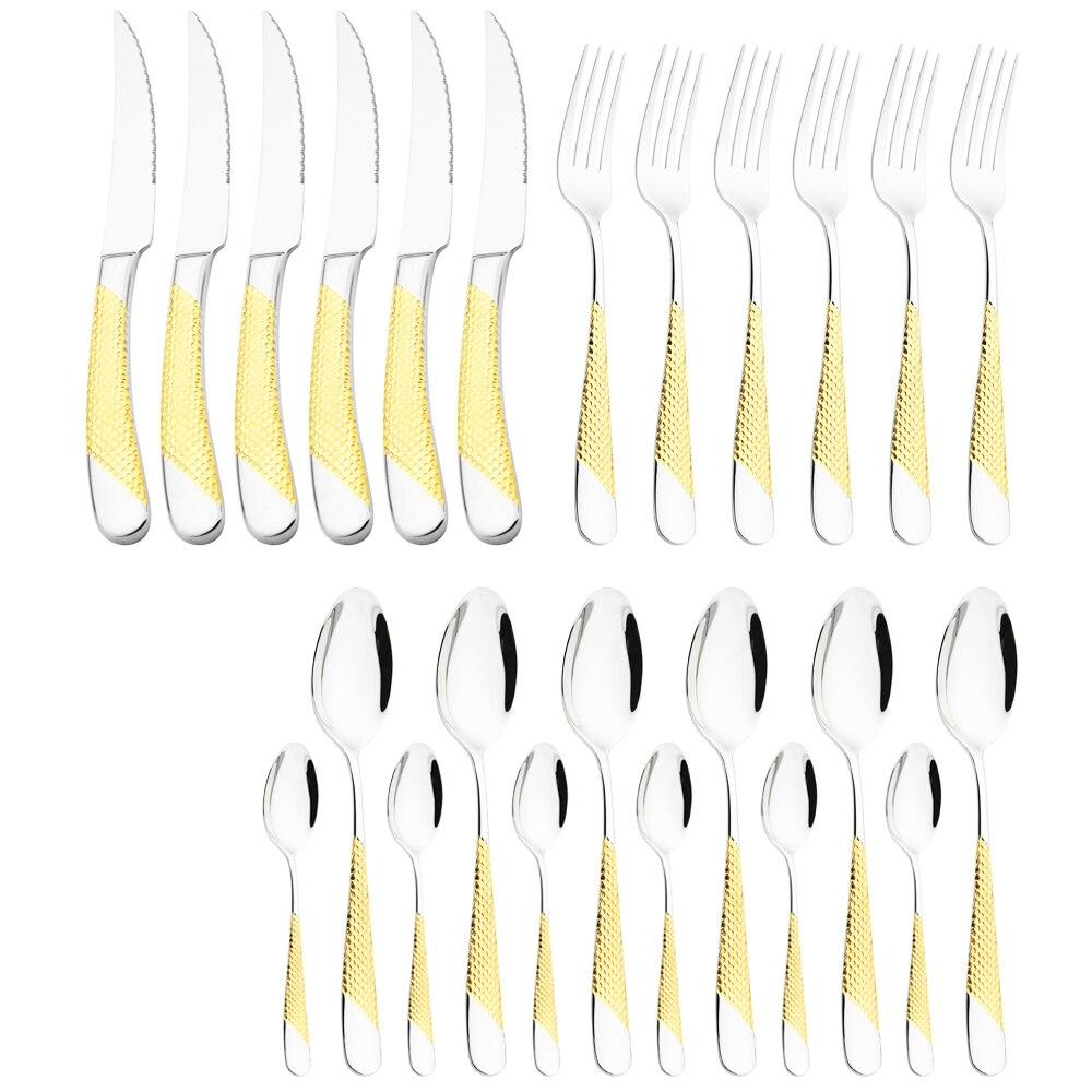Küche Geschirr Set Edelstahl Gabel Löffel Messer Besteck Set Gold 24/16 Stück Silber Geschirr Set 18/10 Edelstahl 16pcs silber Küche Geschirr Set Edelstahl Gabel Löffel Messer Besteck Set Gold 24/16 Stück Silber Geschirr Set 18/10 Edelstahl 16pcs silber von Joom DACH