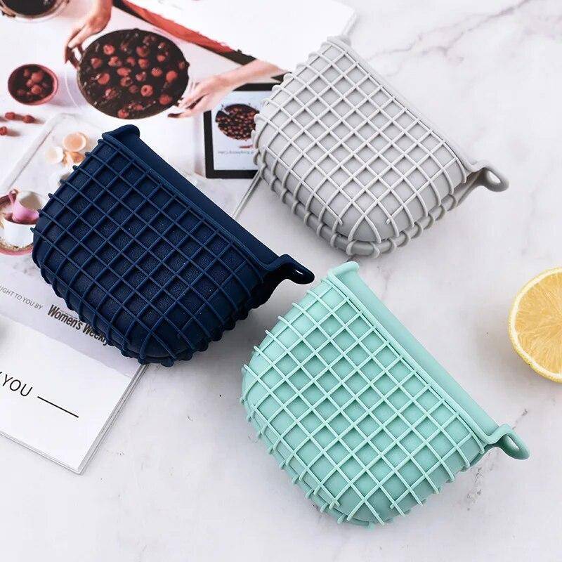 Küche Grill Silikon Hitzebeständige Handschuhe Clips Isolierung Nicht Stick Anti-slip Topf Backofen Handschuhe Darm Halter grün von Joom DACH