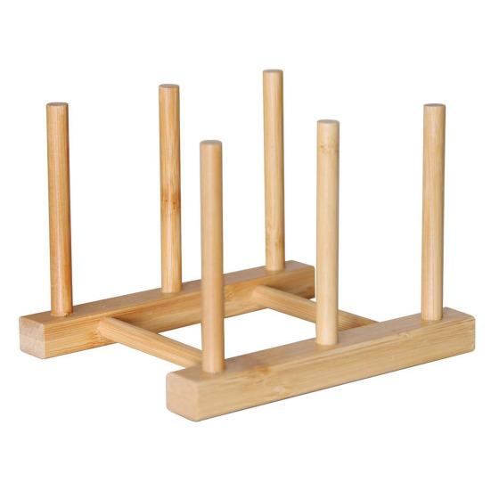 Küche Lagerung Rack Bambus Anti-skid Platte Topf Deckel Schüssel Schüssel Trocknen Halter Organisation Schneiden Bord Entwässerung Stehen A von Joom DACH