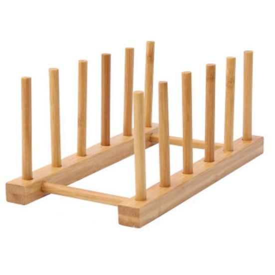 Küche Lagerung Rack Bambus Anti-skid Platte Topf Deckel Schüssel Schüssel Trocknen Halter Organisation Schneiden Bord Entwässerung Stehen D von Joom DACH