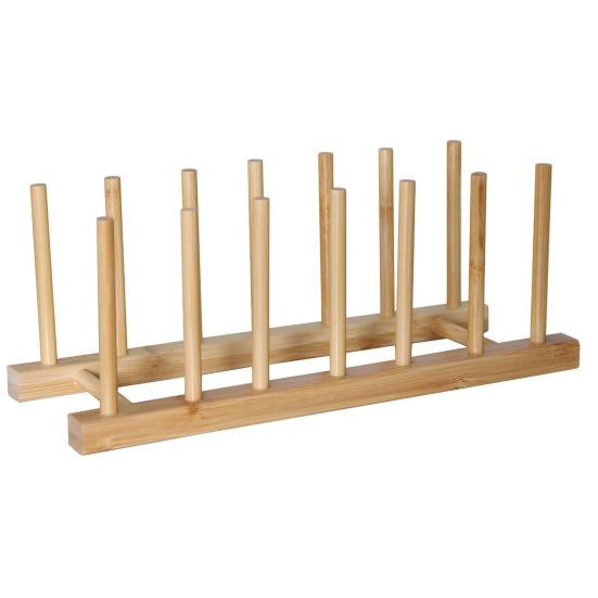 Küche Lagerung Rack Bambus Anti-skid Platte Topf Deckel Schüssel Schüssel Trocknen Halter Organisation Schneiden Bord Entwässerung Stehen E von Joom DACH