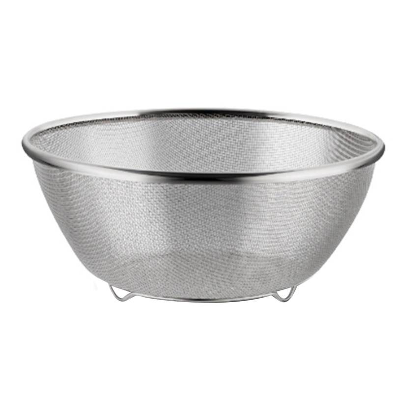 Küche Sieb Multifunktionale Edelstahl Reis Waschen Schüssel Lebensmittel Sieb mit Fuß für 22cm/2.3L von Joom DACH