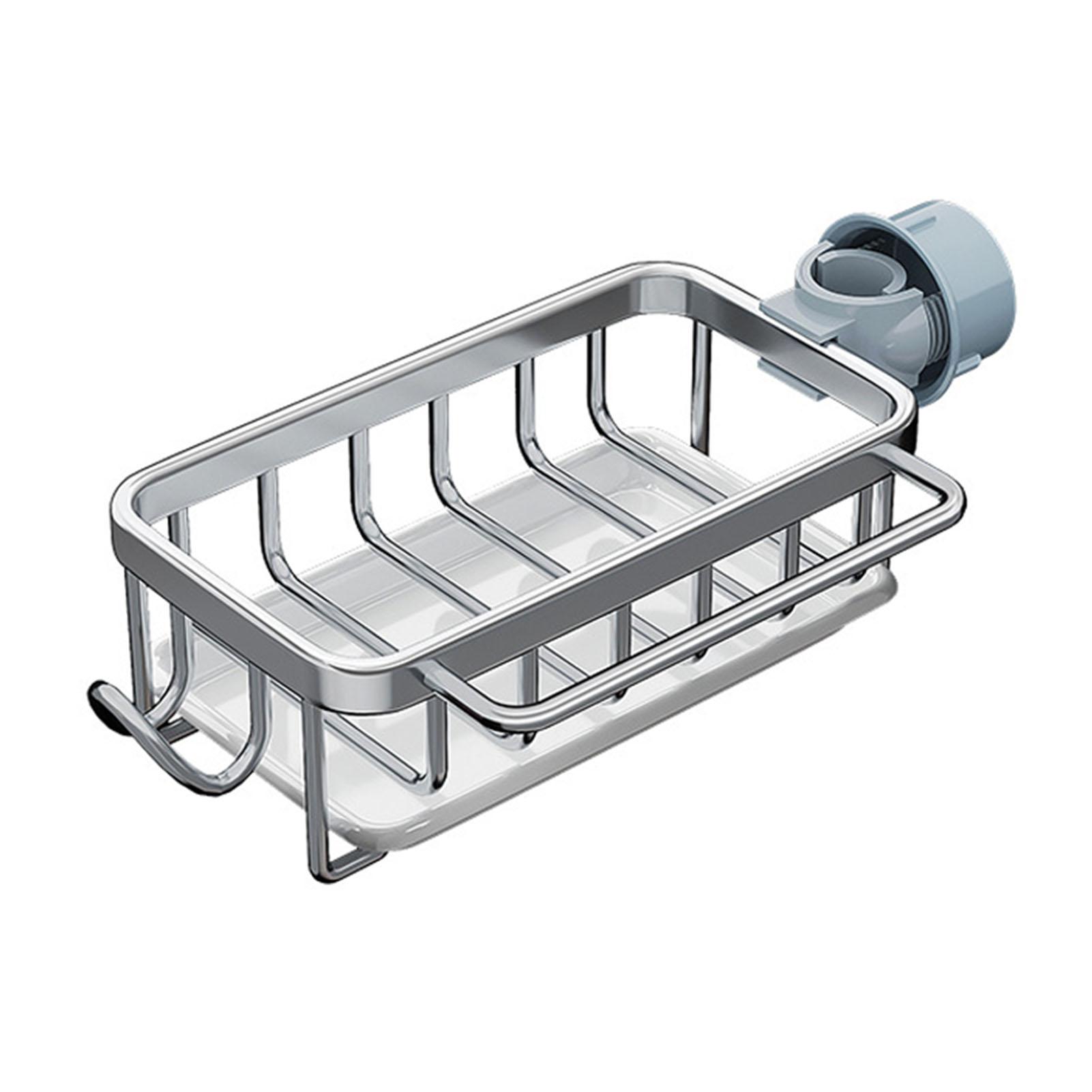 Küche Wasserhahn Organizer Multifunktionale Rostfrei Schwamm Gericht Seife Pinsel Waschbecken Caddy Halter mit silber von Joom DACH