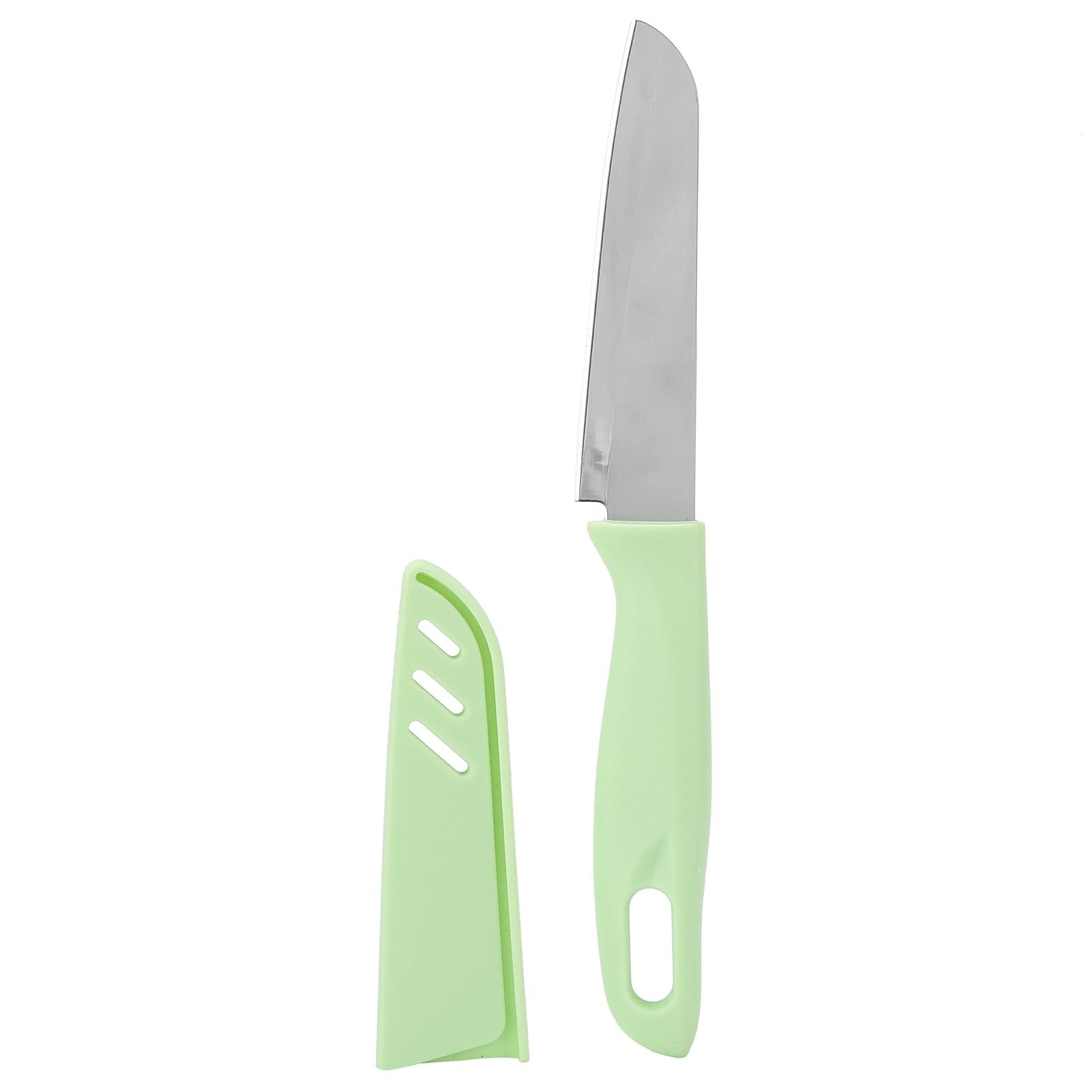 Küchenmesser Tragbar Edelstahl Obst Melonen Schneider mit Hülle für Heimgebrauch Grün von Joom DACH