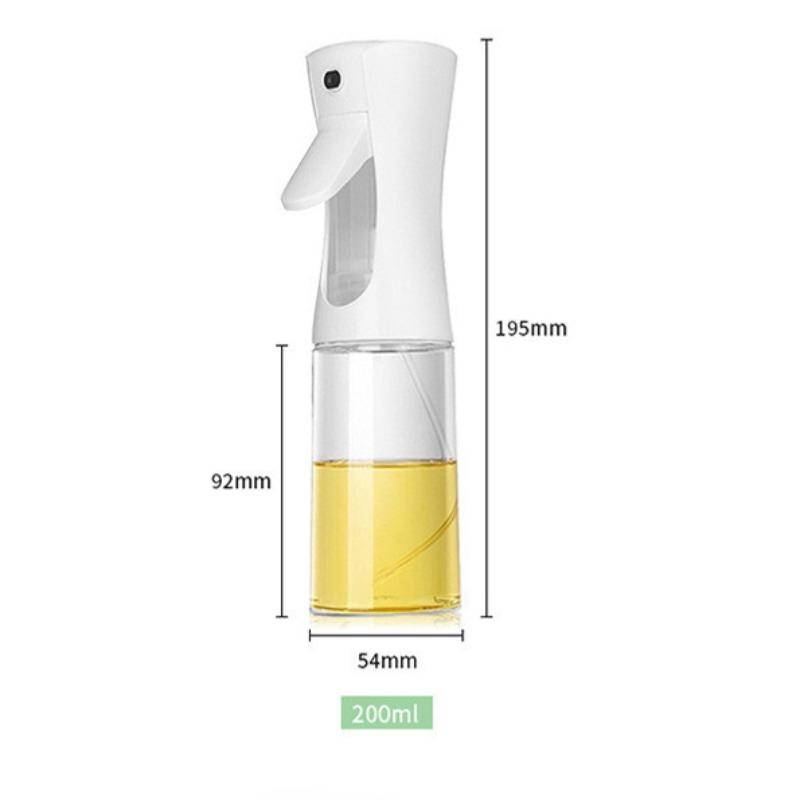 Küchenöl-Sprühflasche Topf Küche Haushalt Speiseölspender Olivenöl-Sprüher Zerstäuber für Heißluftfritteuse Salat Backwerkzeug 200ml weiß von Joom DACH