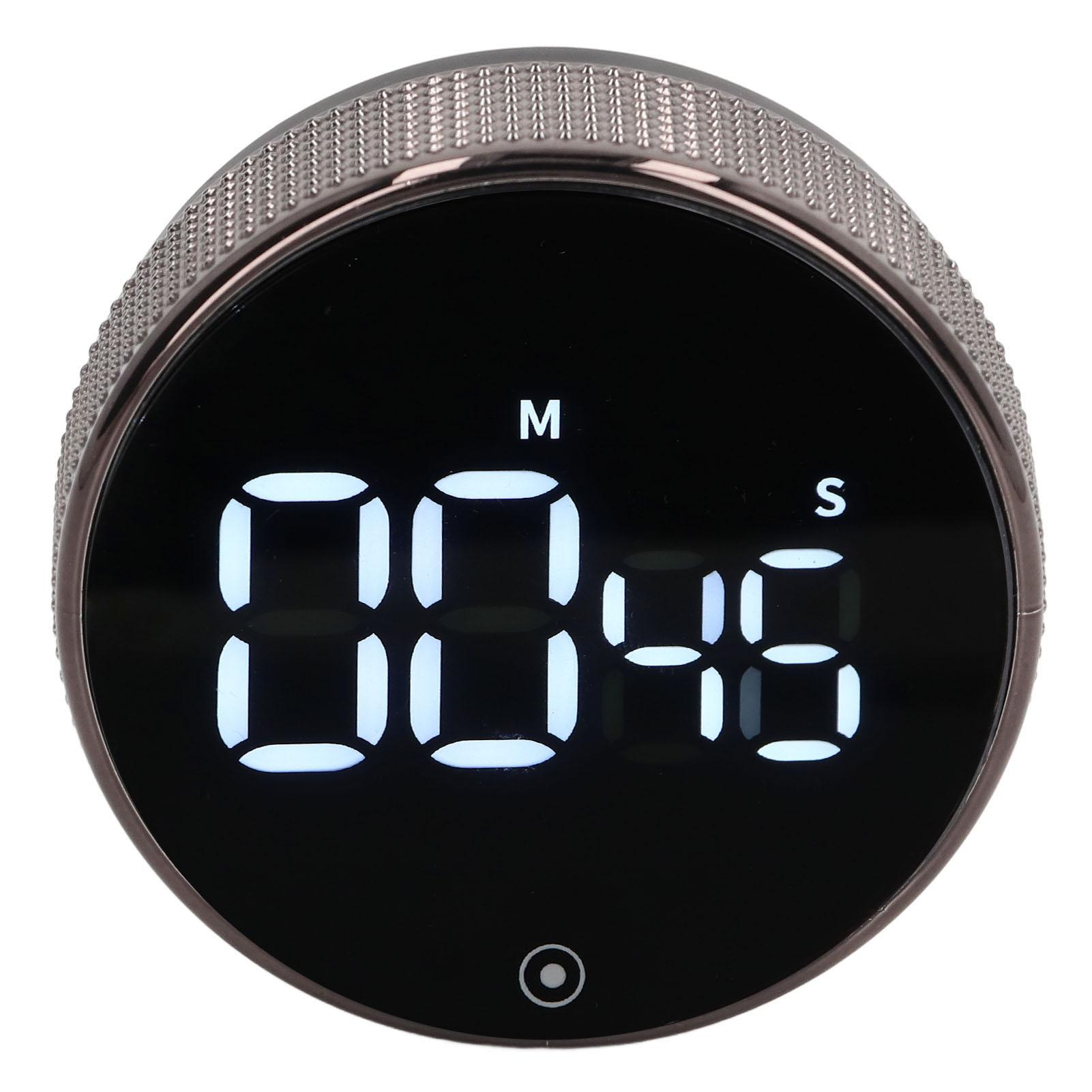 Küchentimer Drehend Lautlos Magnetische Saugkraft Kinder Lerntimer LED Countdown-Timer Schwarz von Joom DACH