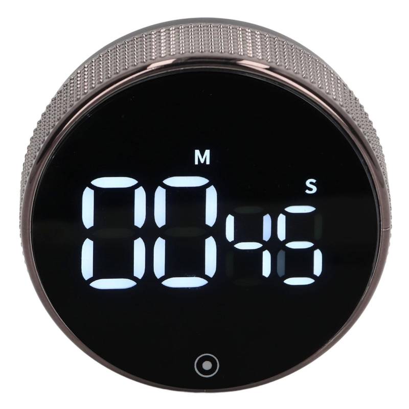 Küchentimer Drehend Lautlos Magnetische Saugkraft Kinder Lerntimer LED Countdown-Timer Schwarz von Joom DACH
