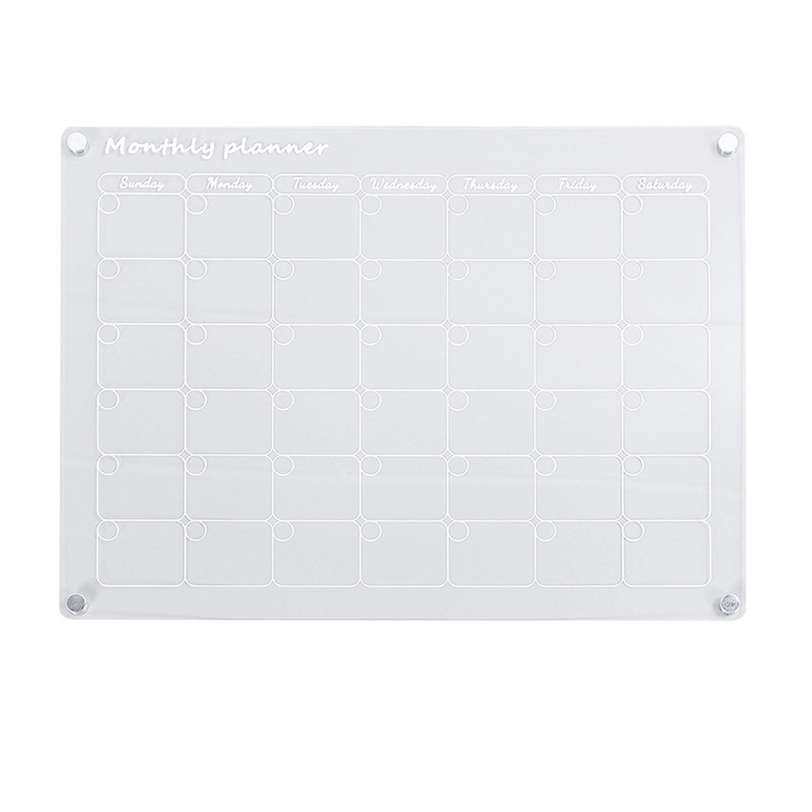 Kühlschrank Kalender Tafel Wiederverwendbarer Acryl Magnetischer Kühlschrank Planer für Küche Home Office von Joom DACH