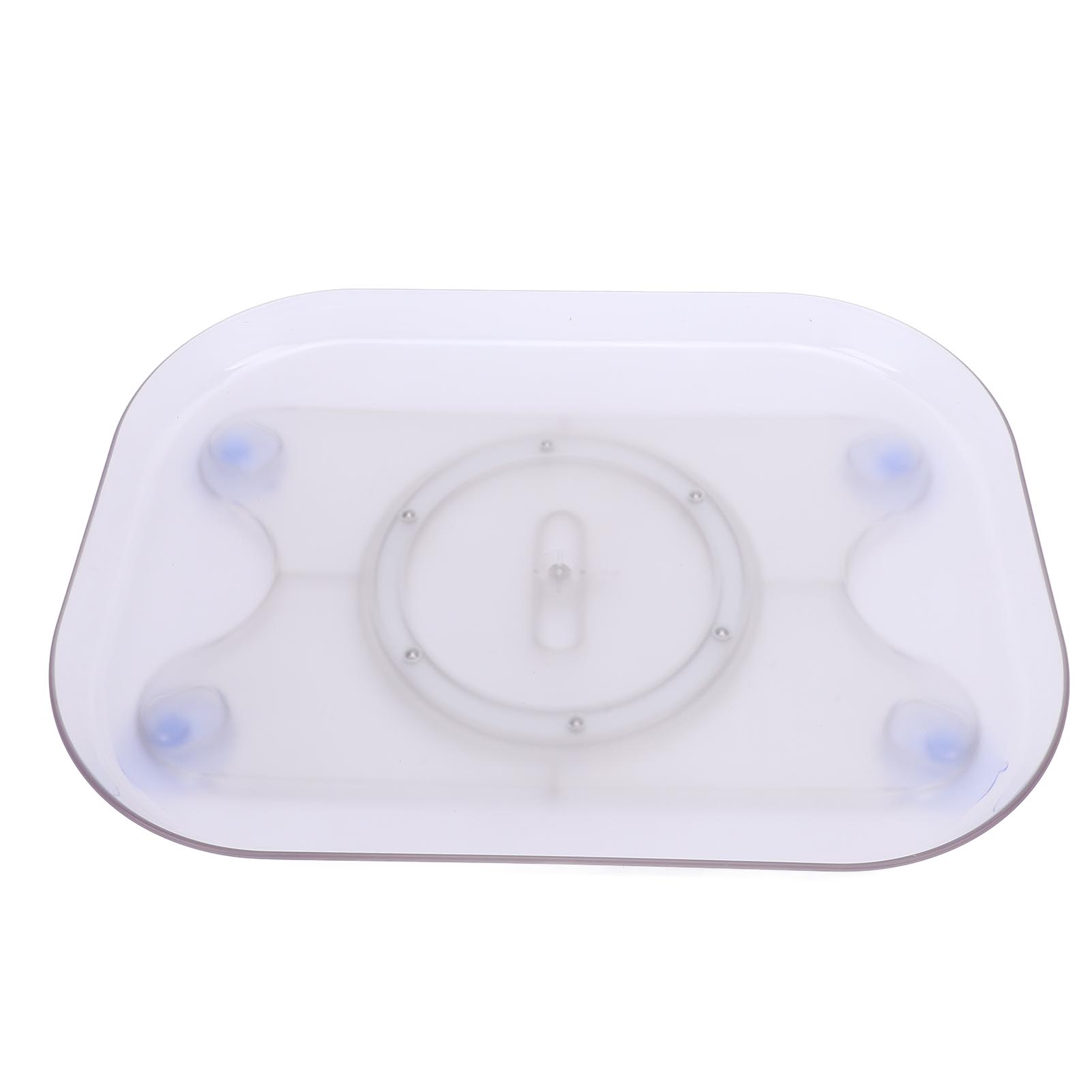 Kühlschrank Lazy Susan Organizer Quadratisch Transparentes Acryl PET Drehbarer Kühlschranktablett für Küche von Joom DACH