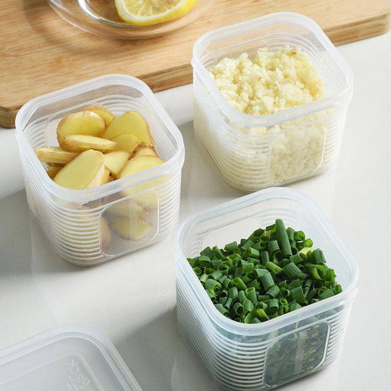 Kühlschrank Organizer Container Gemüse Obst Ablauf Korb Lagerung Box Mit Deckel von Joom DACH