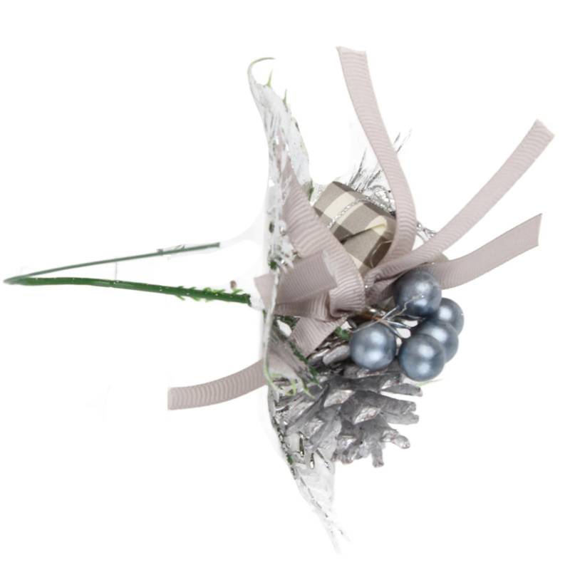 Künstlicher Glitzer Weihnachts-Zweig Weihnachtsdekoration für Zuhause von Joom DACH