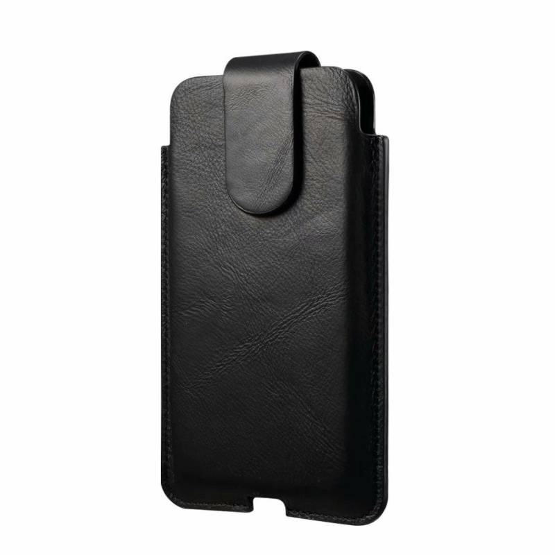 Kuh Echtes Leder Handy Fall Tasche Männer Taille Tasche Holster Für iPhone 16 15 13 12 Pro Max Xiaomi Redmi 7 samsung Galaxy S24 S23 Gürtel Clip Abdeckung L(6.9 Inch) schwarz von Joom DACH