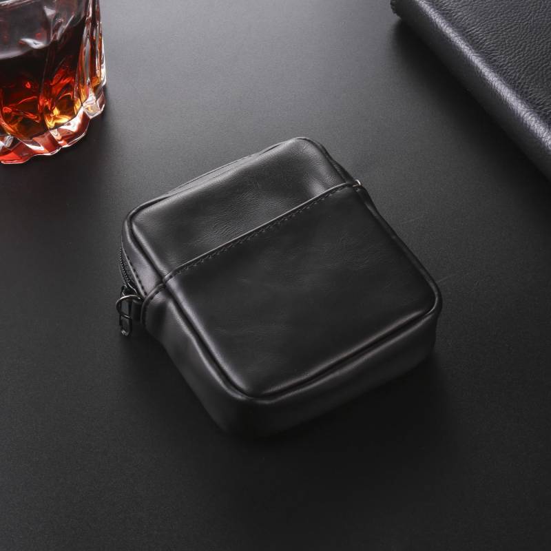 Kuh echtes Leder Gürtelclip Telefon Fall Männer Taille Tasche Abdeckung für Samsung Z Flip6 Flip5 Moto Razr Oppo Tecno Honor Galaxy Flip 6 5 4 3 5G Holster Pouch Samsung Galaxy Z Flip 6 schwarz von Joom DACH