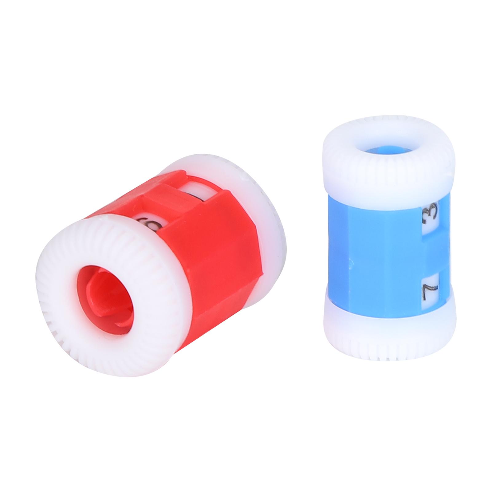 Kunststoff Strickzähler Stricken Häkeln Stich Marker Reihe Ring Nähen Werkzeug Zubehör Farbe(2xL 2xS ) 1 adult and 1 child von Joom DACH