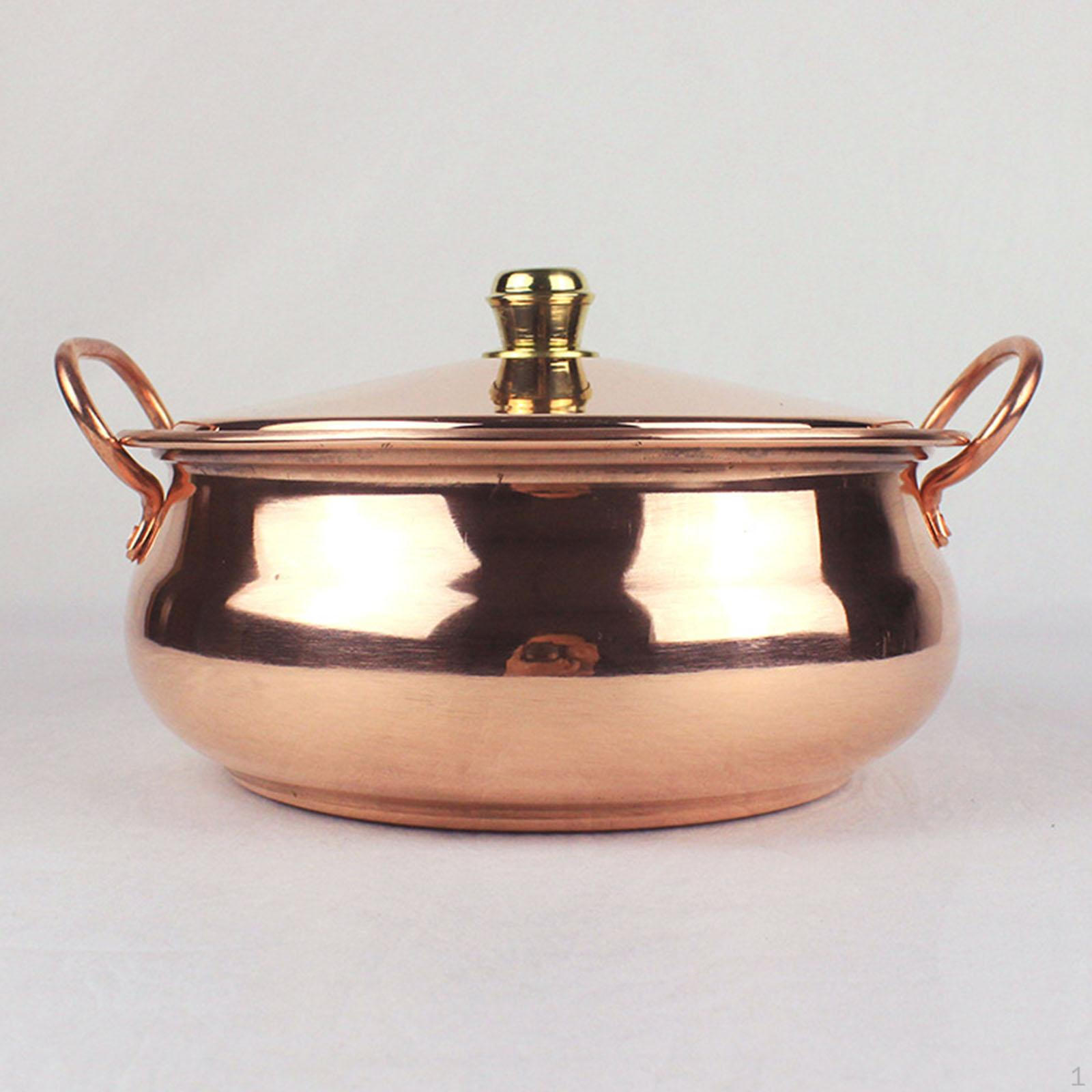 Kupfertopf, Kochgeschirr, Kochtopf, Schmortopf, handgefertigt, elegant, für Herd, Induktion 22cm von Joom DACH