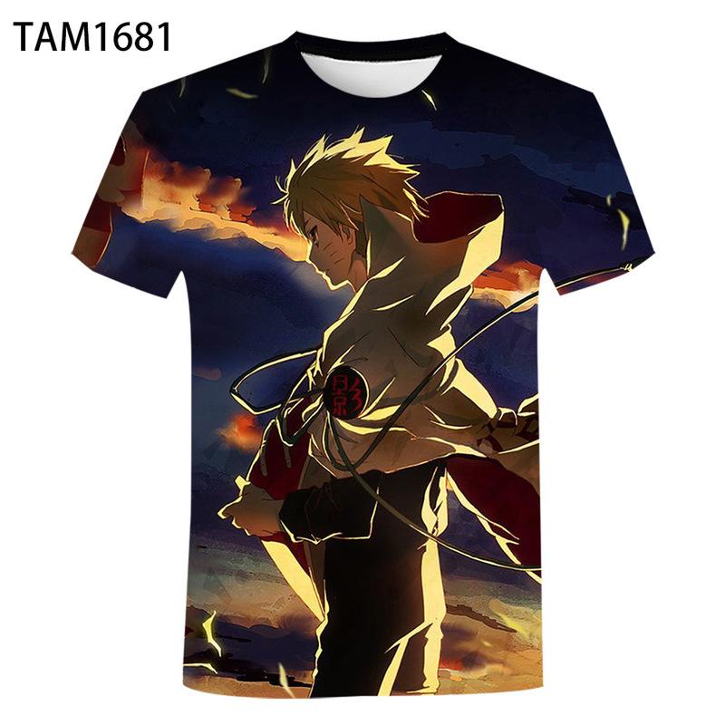 Kurzarm-T-Shirt Naruto, japanischer Cartoon, modisch, lässig, für Kinder, Herren, Kleidung, 3D-gedruckt, kurzärmelig, Oberteil XS Kurzarm-T-Shirt Naruto, japanischer Cartoon, modisch, lässig, für Kinder, Herren, Kleidung, 3D-gedruckt, kurzärmelig, Oberteil XS von Joom DACH