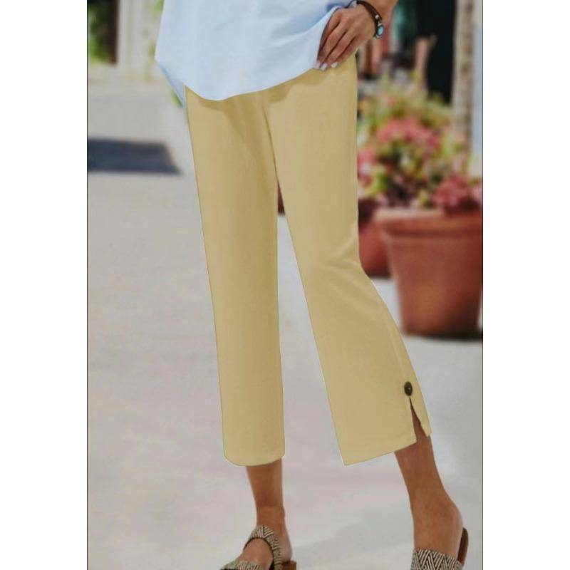 Kurze Hosen Elastischer Bund Freizeithosen für Damen XL apricot von Joom DACH