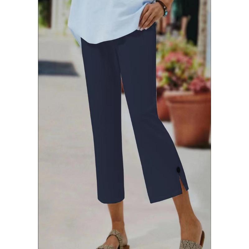 Kurze Hosen Elastischer Bund Freizeithosen für Damen XXL schwarz von Joom DACH