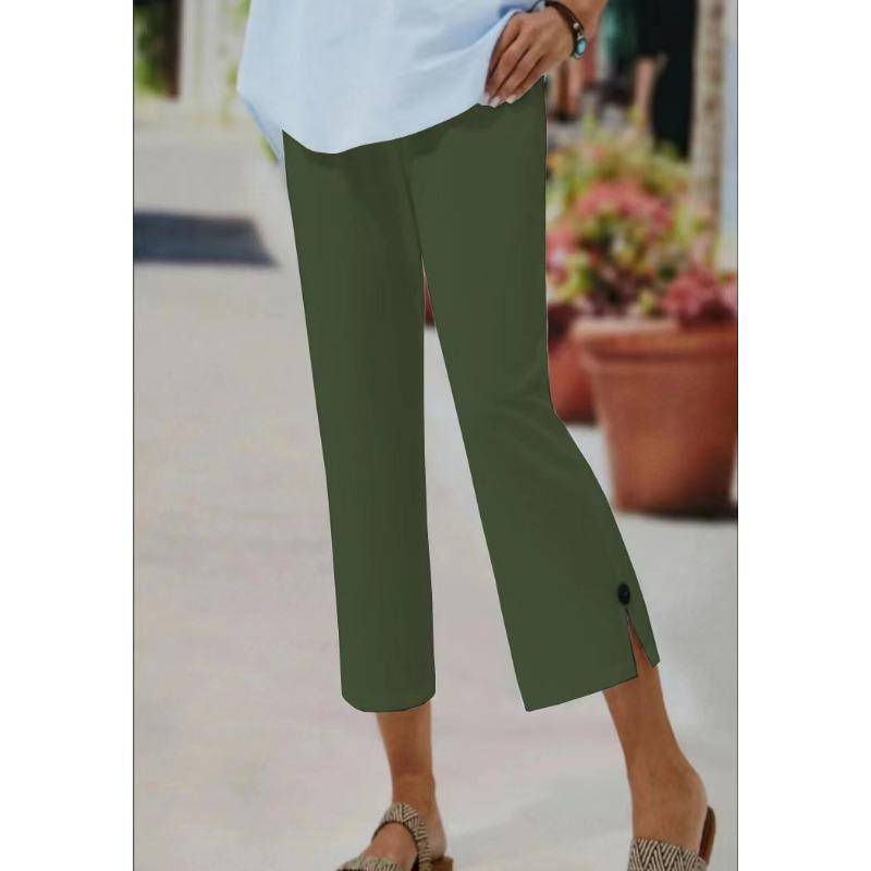 Kurze Hosen Elastischer Bund Freizeithosen für Damen XXL olivgrüne von Joom DACH