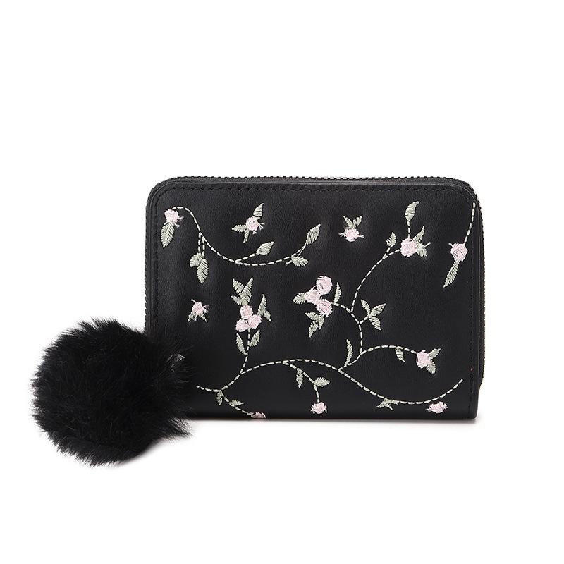 Kurze Stickkartentasche, Wickeltasche für Damen, kleine Tasche, Damenmode, vielseitig einsetzbar, 20 % Rabatt auf die Wickeltasche schwarz von Joom DACH