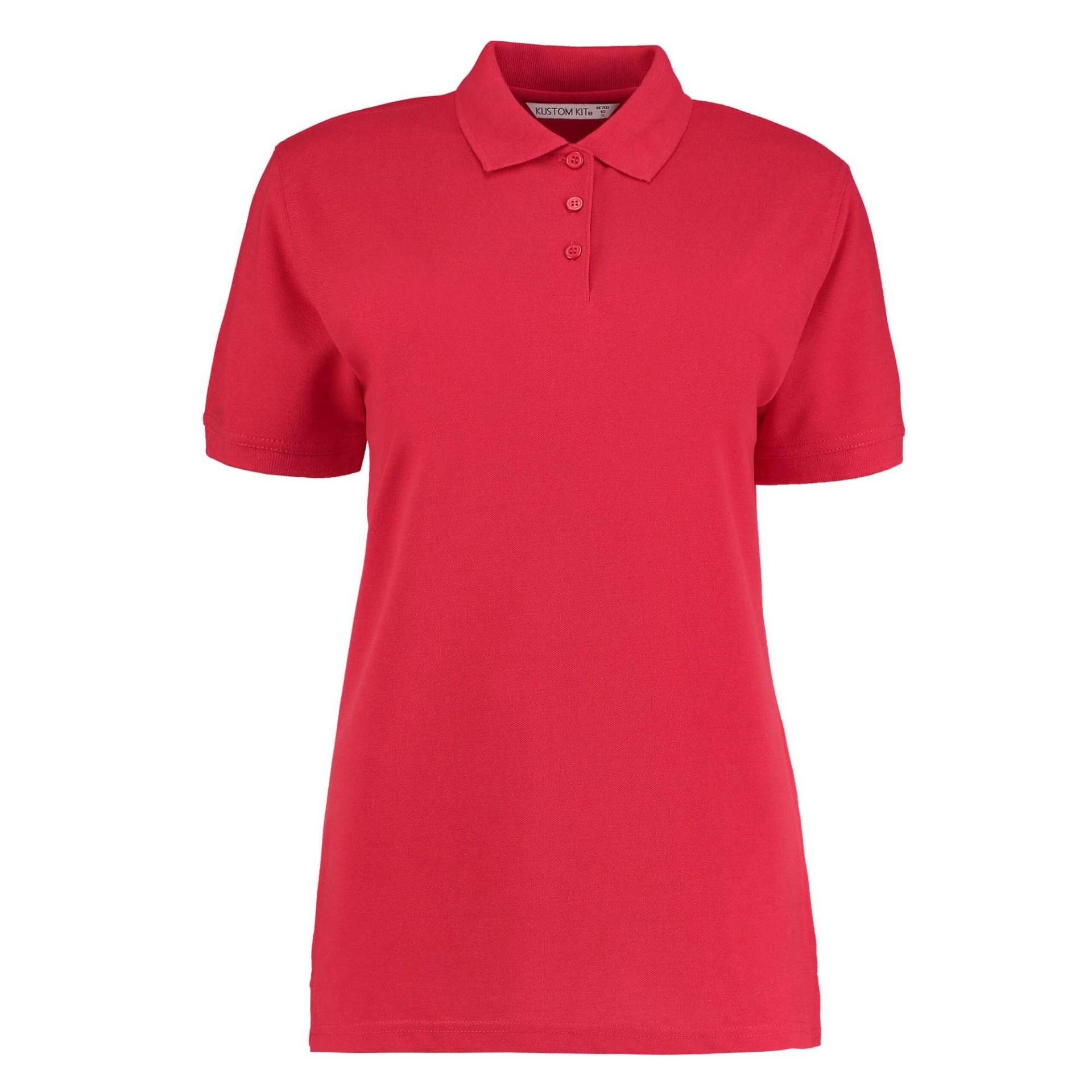 Kustom Kit Damen/Damen klassisches Piqué-Poloshirt 6 UK rot von Joom DACH
