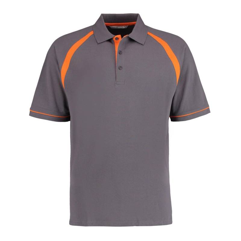 Kustom Kit Herren-Poloshirt von Oak Hill XL kohle/orange Kustom Kit Herren-Poloshirt von Oak Hill XL kohle/orange von Joom DACH