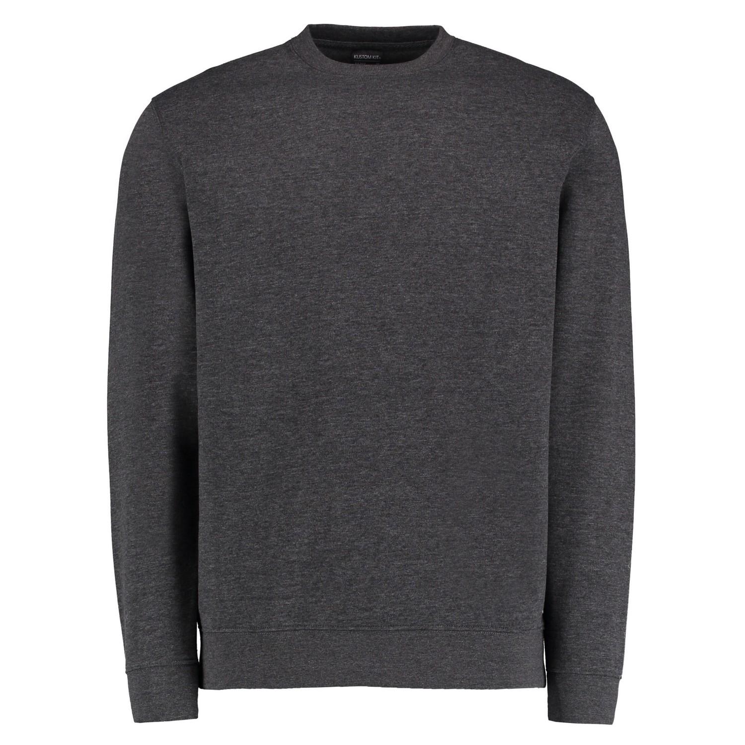 Kustom Kit Klassisches Sweatshirt für Herren mit überschnittener Schulter 4XL dunkelgrau von Joom DACH