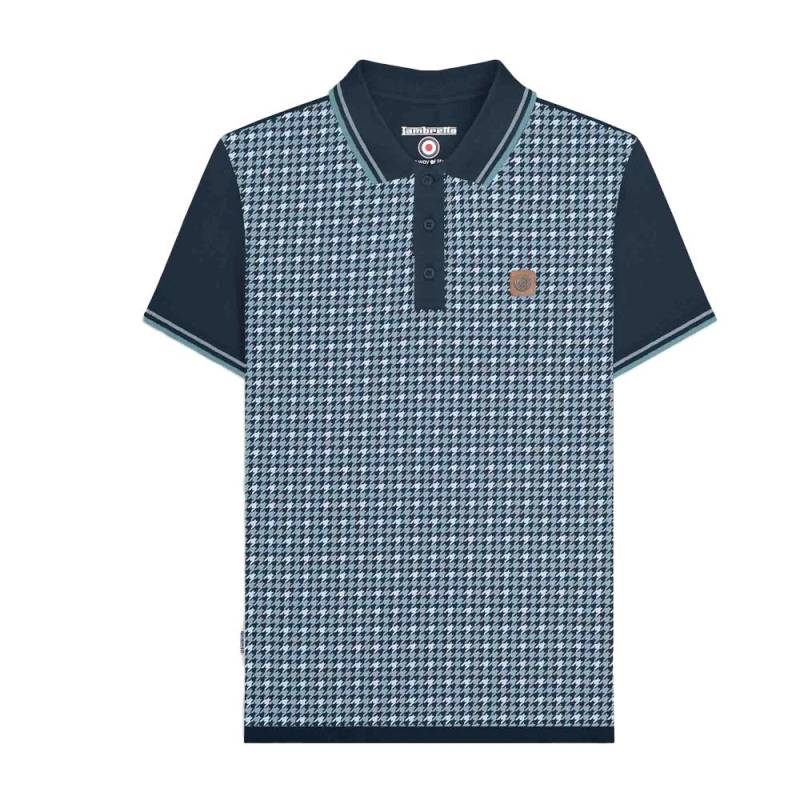 LAMBRETTA Herren SS24 Hahnentritt-Poloshirt M dunkelblau LAMBRETTA Herren SS24 Hahnentritt-Poloshirt M dunkelblau von Joom DACH