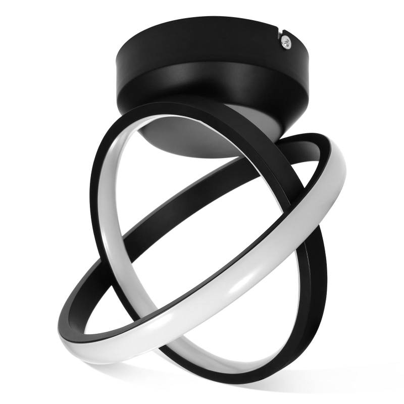 LED-Deckenleuchte, Flurleuchte, Gang-Deckenleuchte, 3-Farben-Licht für Schlafzimmer, Wohnzimmer US Base Plate schwarz von Joom DACH