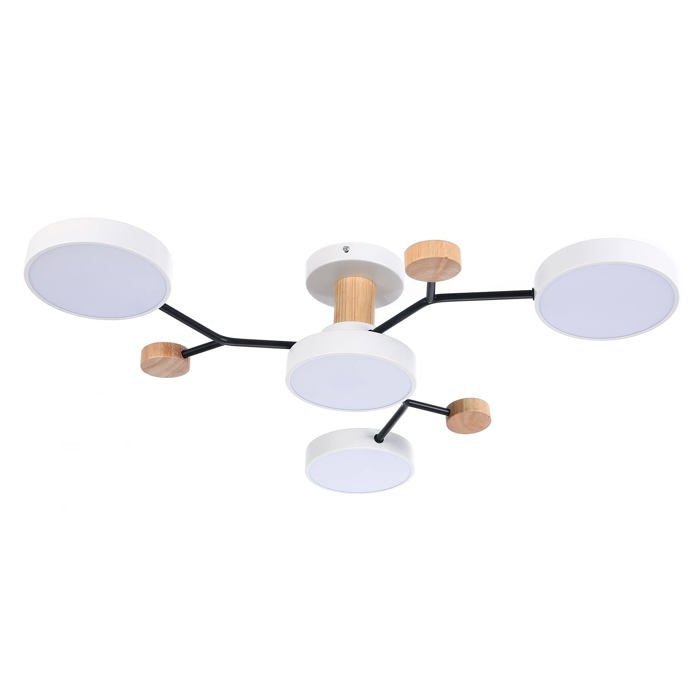 LED Deckenleuchte - SCHINDORA - Schindora - 36W - Warmweiß 3000K - Eichendesign von Joom DACH