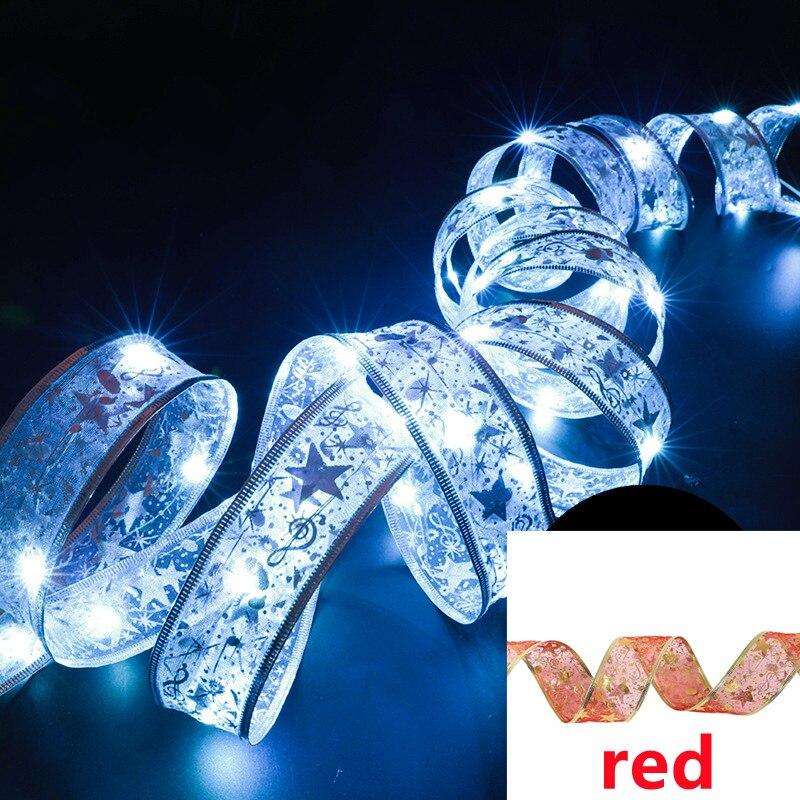 LED Fee Band Lichter Weihnachtsdekoration Weihnachtsbaum Ornament Bögen Lichter String Navidad Natal Home Decor 1M-10 LEDs von Joom DACH