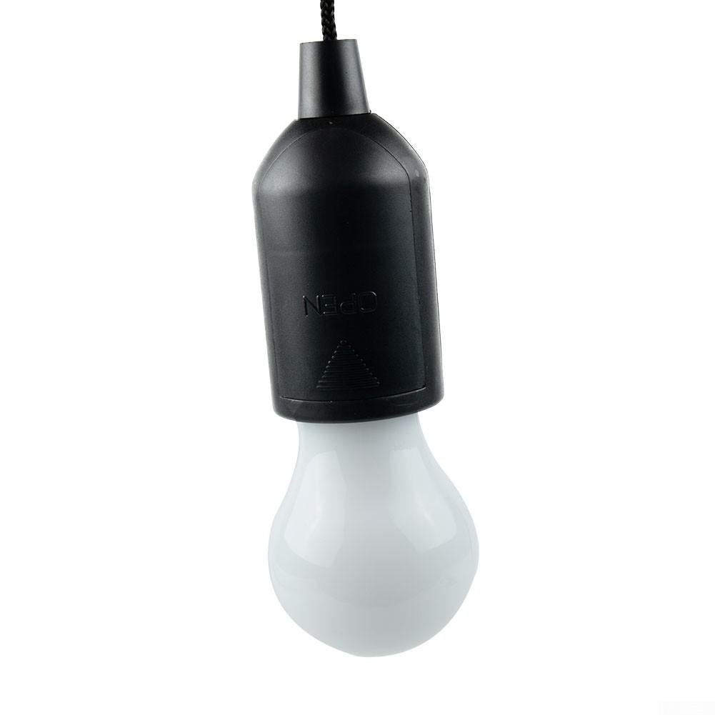 LED-Hängelampe mit Zugschalter, 2 Stück, batteriebetrieben schwarz von Joom DACH