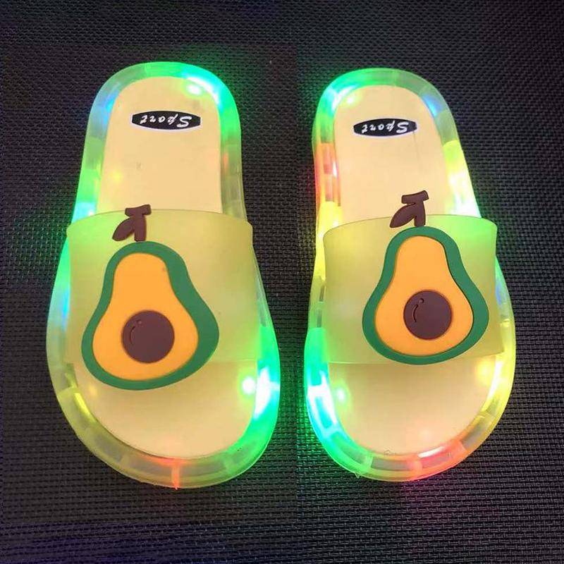 LED Kinder Hausschuhe Baby Sandalen Kinder Schuhe für Mädchen Jungen Leuchtende Schuhe Kleinkind Mädchen Hausschuhe Kinder Einhorn 22/23# von Joom DACH