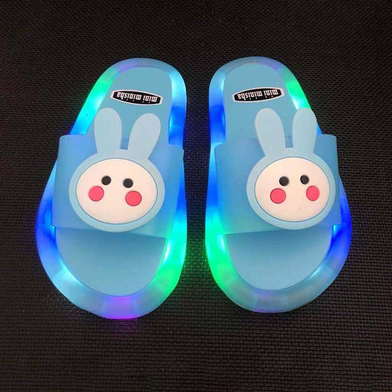 LED Kinder Hausschuhe Baby Sandalen Kinder Schuhe für Mädchen Jungen Leuchtende Schuhe Kleinkind Mädchen Hausschuhe Kinder Einhorn 30/31# von Joom DACH