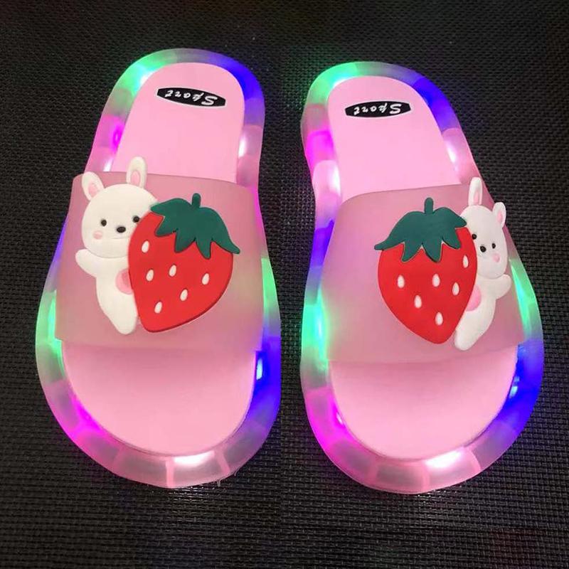 LED Kinder Hausschuhe Baby Sandalen Kinder Schuhe für Mädchen Jungen Leuchtende Schuhe Kleinkind Mädchen Hausschuhe Kinder Einhorn 32/33# von Joom DACH