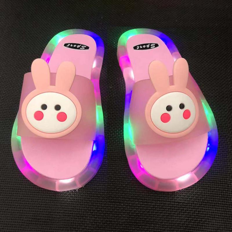 LED Kinder Hausschuhe Baby Sandalen Kinder Schuhe für Mädchen Jungen Leuchtende Schuhe Kleinkind Mädchen Hausschuhe Kinder Einhorn 32/33# von Joom DACH