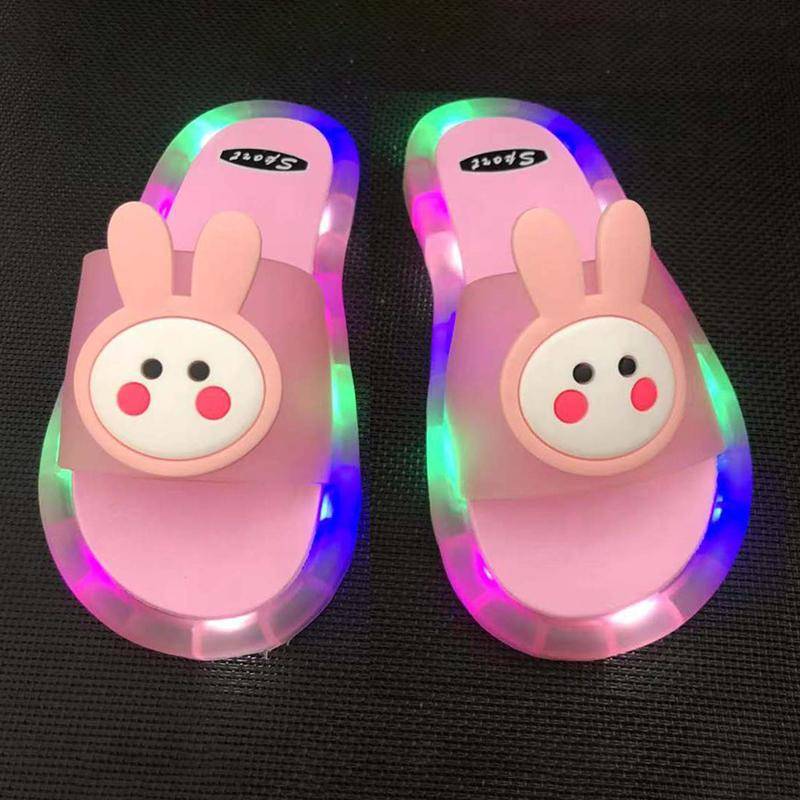 LED Kinder Hausschuhe Baby Sandalen Kinder Schuhe für Mädchen Jungen Leuchtende Schuhe Kleinkind Mädchen Hausschuhe Kinder Einhorn 32/33# von Joom DACH