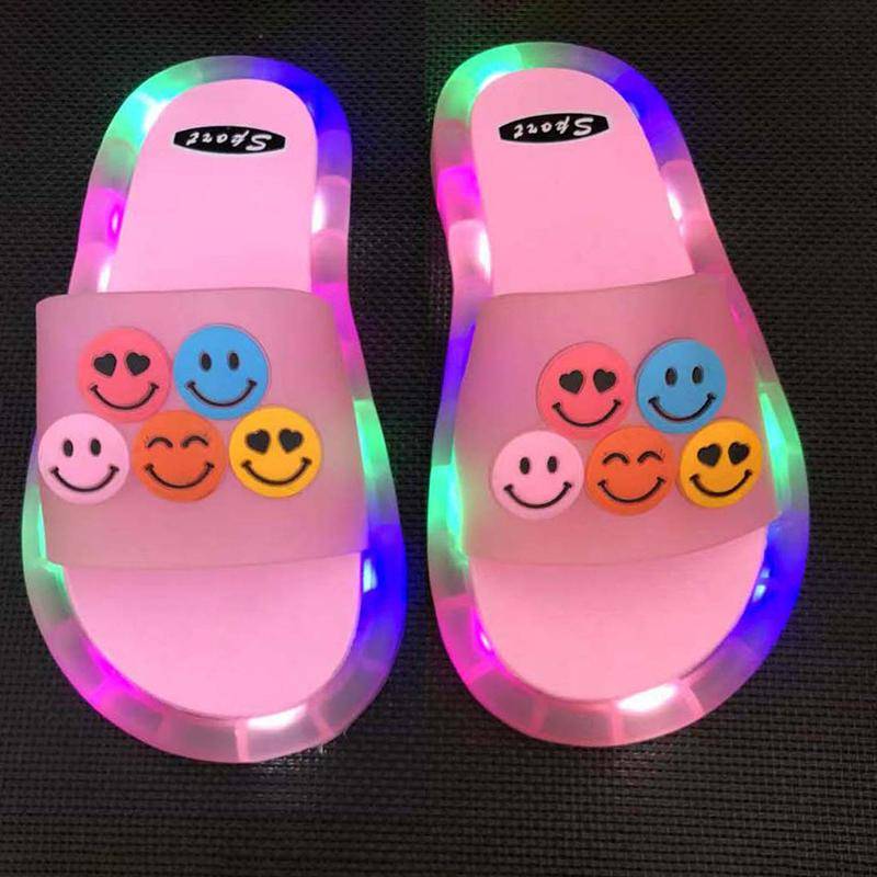 LED Kinder Hausschuhe Baby Sandalen Kinder Schuhe für Mädchen Jungen Leuchtende Schuhe Kleinkind Mädchen Hausschuhe Kinder Einhorn 34/35# von Joom DACH