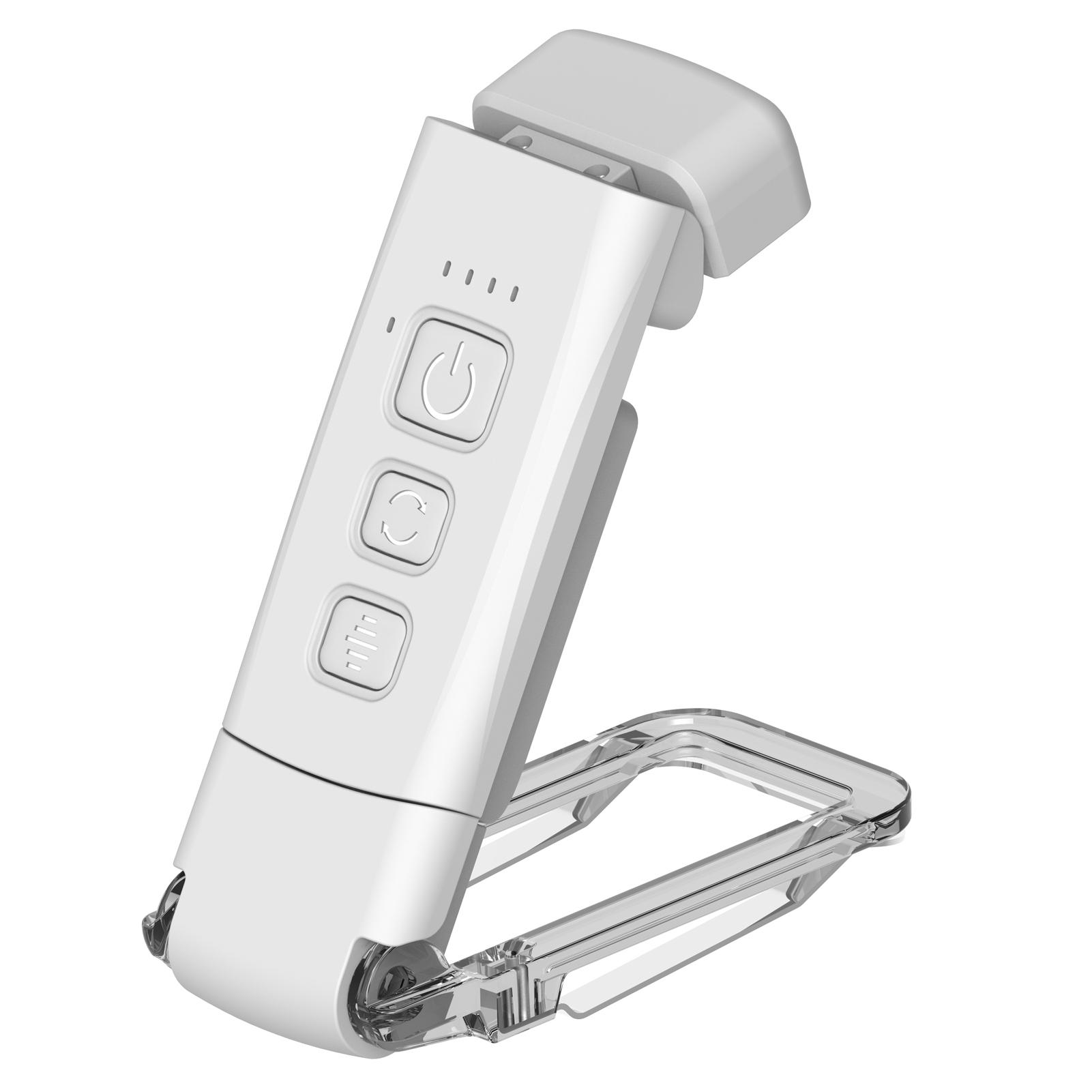 LED-Leselampe, wiederaufladbar über USB, zum Anklipsen, tragbare Nachtlampe zur Augenpflege mit 3 Farben weiß von Joom DACH