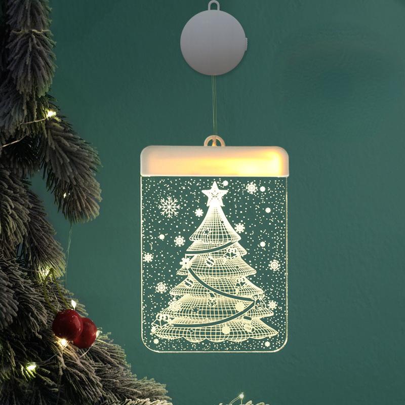 LED-Licht Weihnachtsdekoration liefert 3D Glocke Schneeflocke Hängelampe romantische Zimmer Dekoration Acryl Vorhang Lampe Haus Dekor von Joom DACH